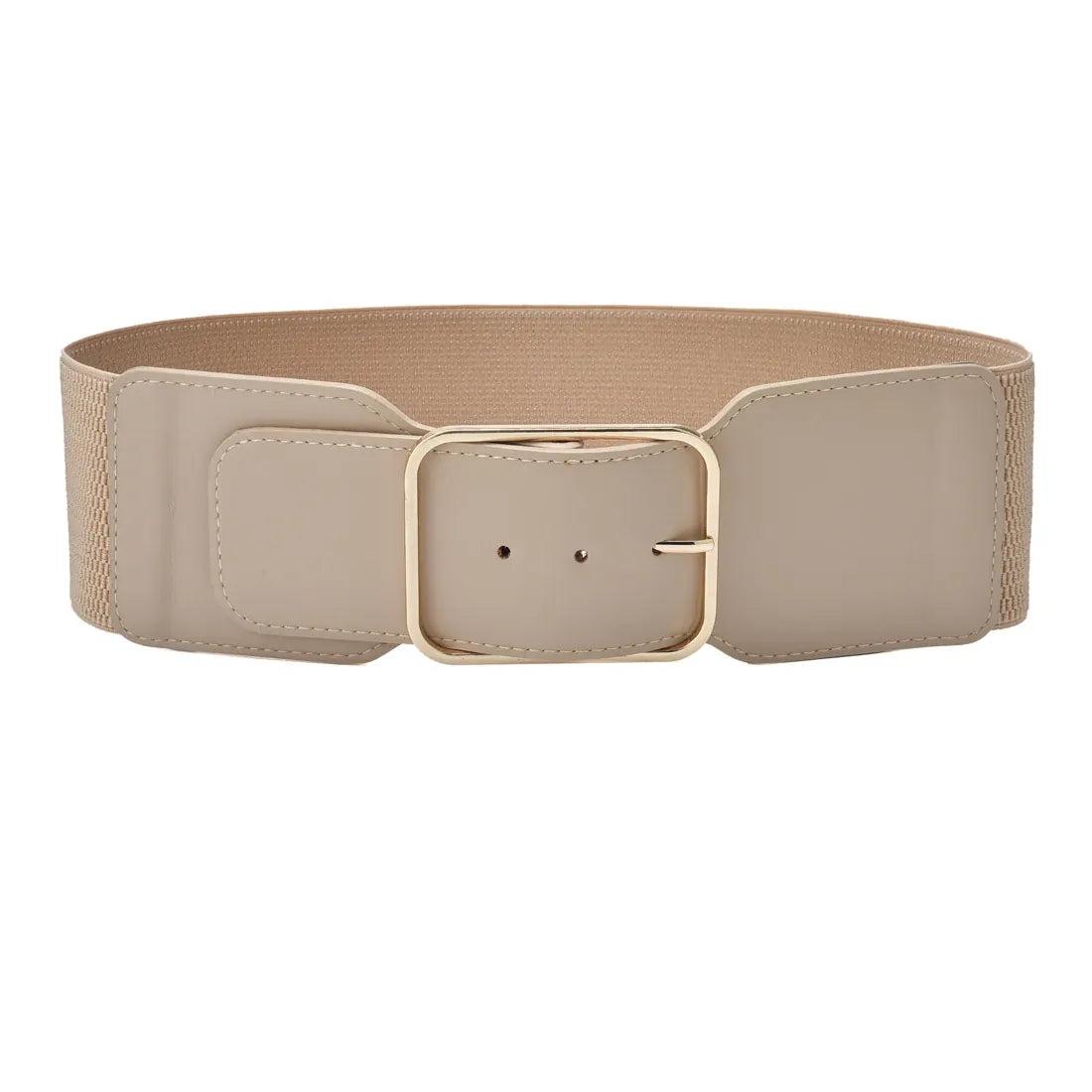 Ceinture Prestige Ceinture Large Élastique Femme Taille Haute Boucle Dorée | Modèle Lora