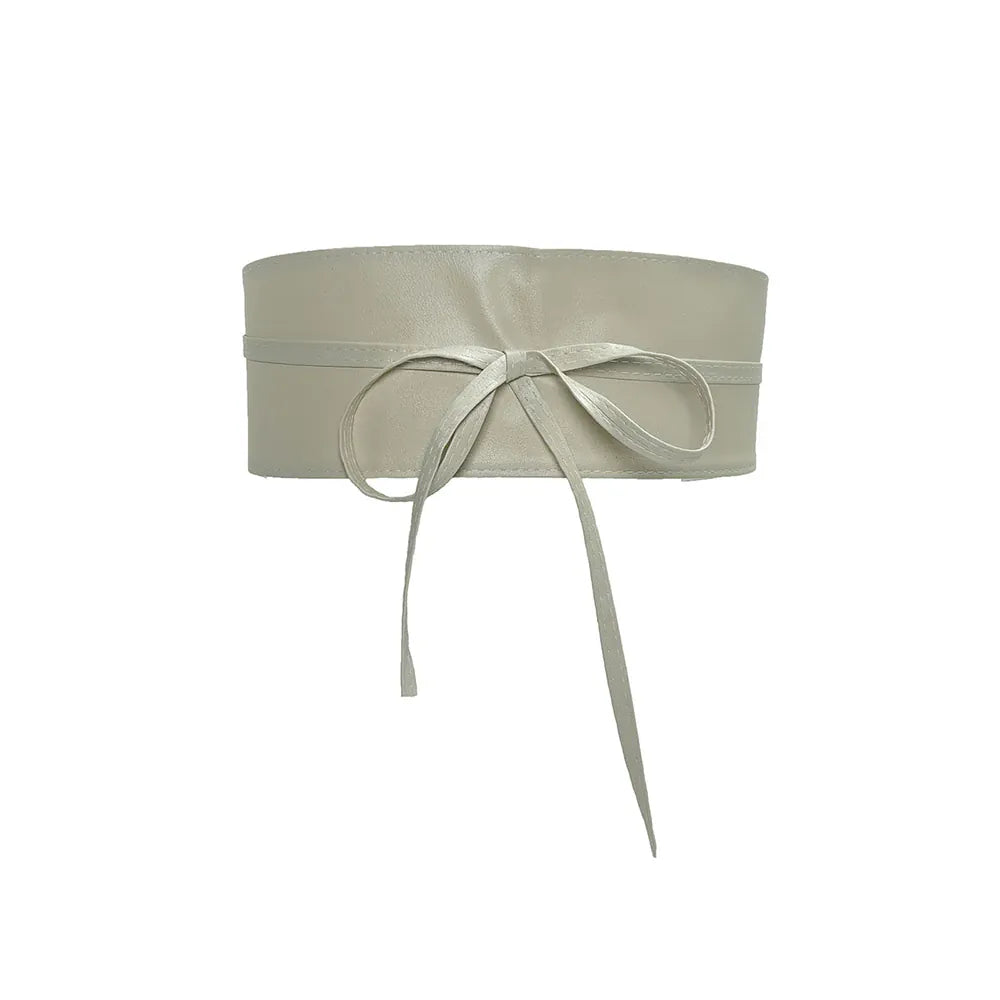 Ceinture Prestige Ceinture Large Femme avec Finition Satinée à Nouer | Modèle Romy