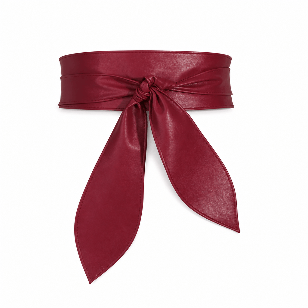 Ceinture Prestige Ceinture Large Simili Vegan à Nouer Sans Boucle Femme