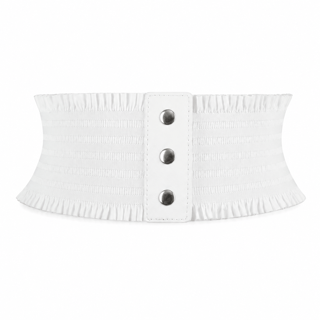Ceinture Prestige Ceinture Large Tissu Élastique Lisse Femme Taille Haute | Modèle Soral