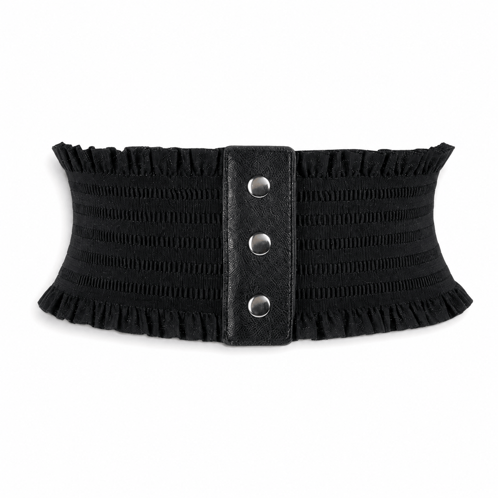 Ceinture Prestige Ceinture Large Tissu Élastique Lisse Femme Taille Haute | Modèle Soral