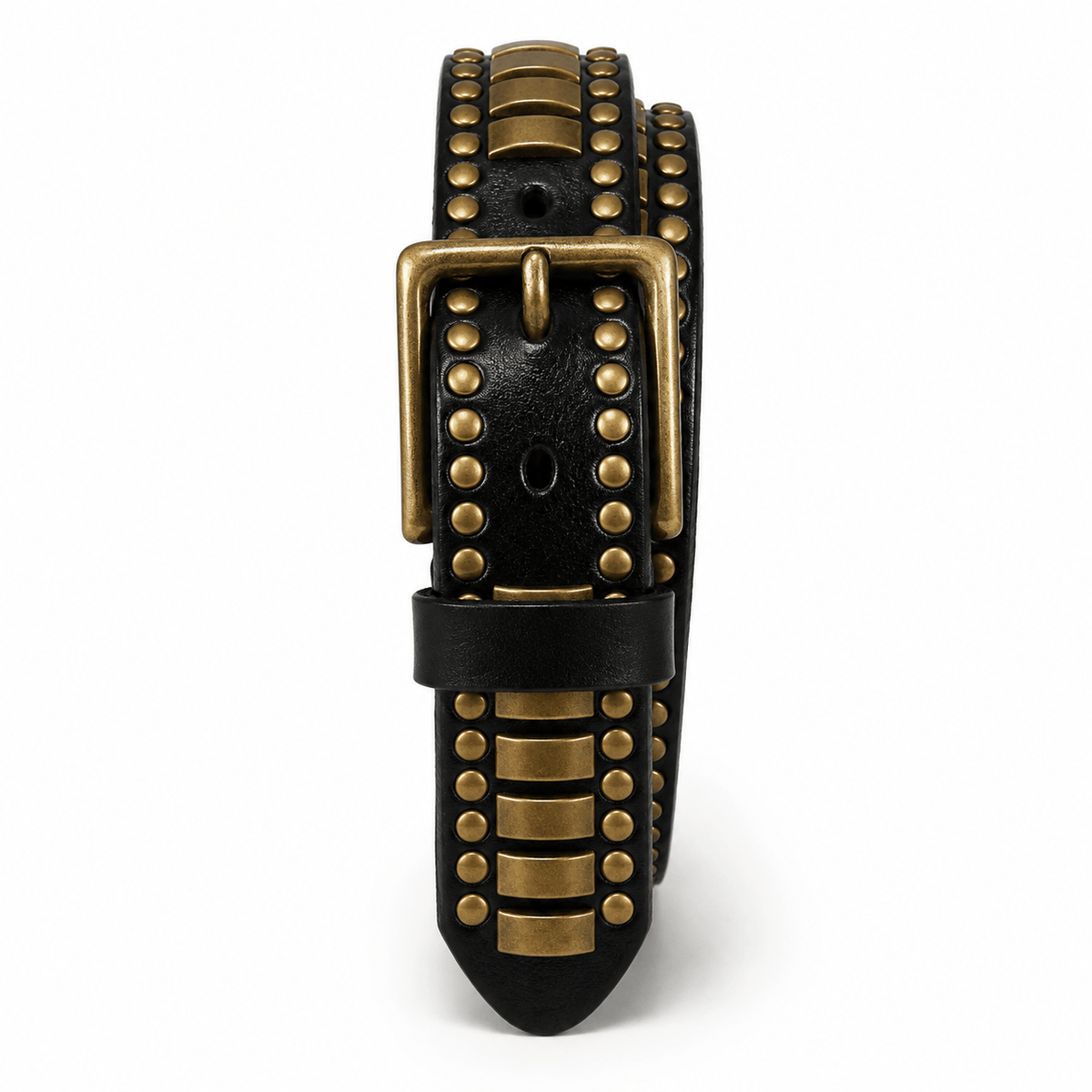 Ceinture Prestige Ceinture Luxe pour Homme avec Éléments Décoratifs Dorés | Modèle Aurelio