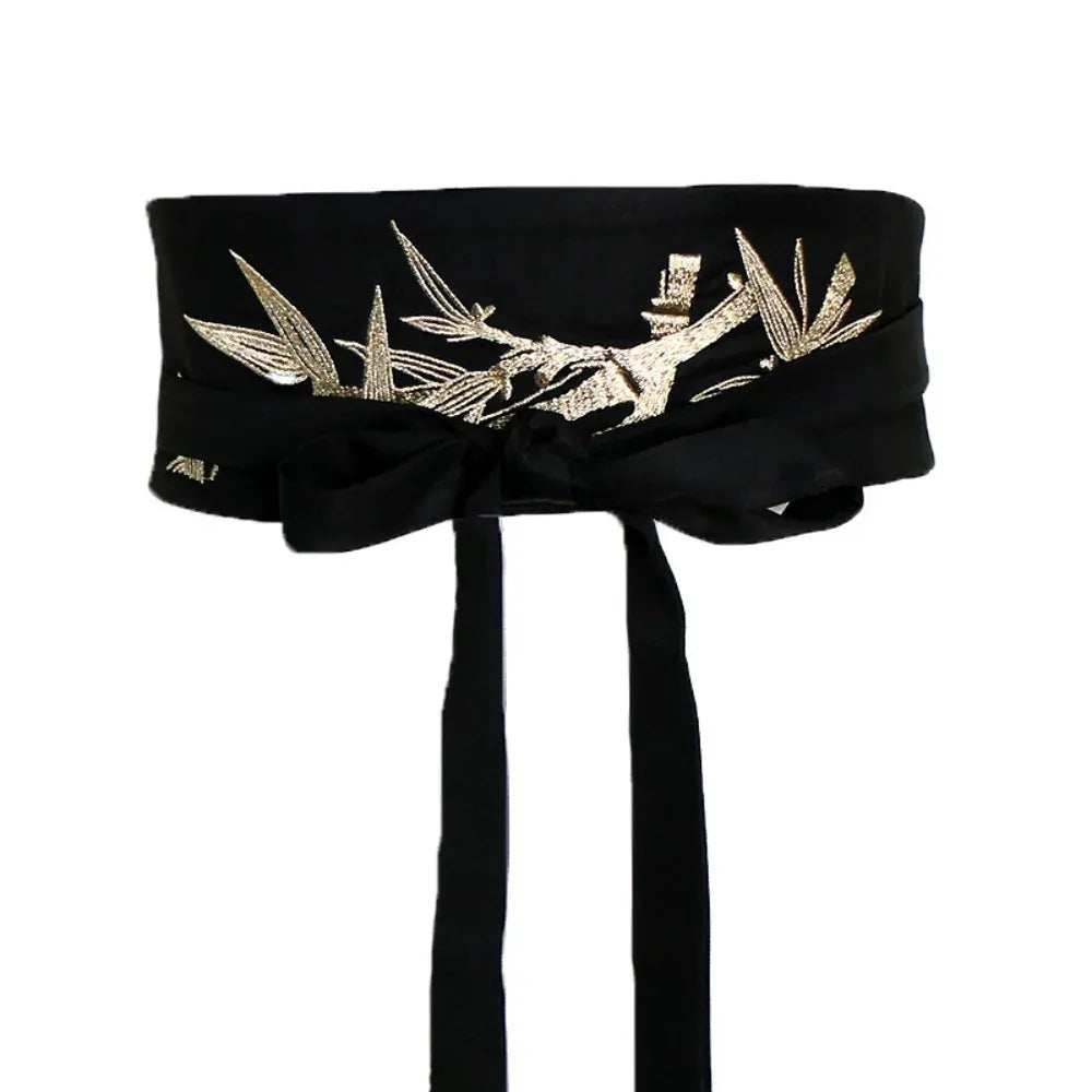 Ceinture Prestige Ceinture Obi Japonaise en Tissu | Modèle Suzu