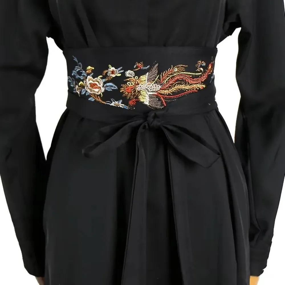 Ceinture Prestige Ceinture Obi Japonaise en Tissu | Modèle Suzu