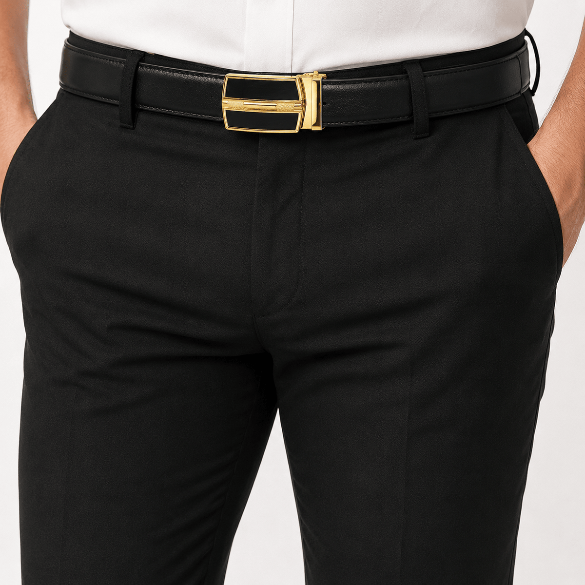 Ceinture Prestige Ceinture Réversible en Cuir avec Boucle Automatique pour Homme | Modèle Victor