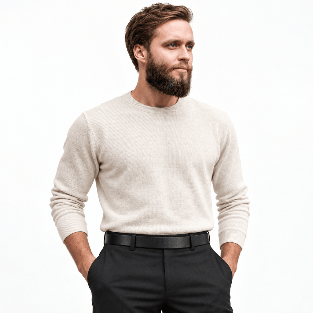 Ceinture Prestige Ceinture Réversible en Cuir Sans Boucle Pour Homme | Modèle Léo