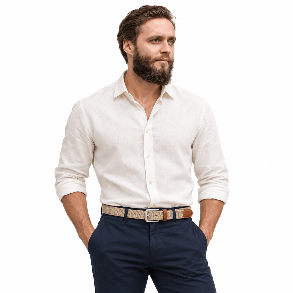 Ceinture Prestige Ceinture Tressée Élastique en Toile | Modèle Nino