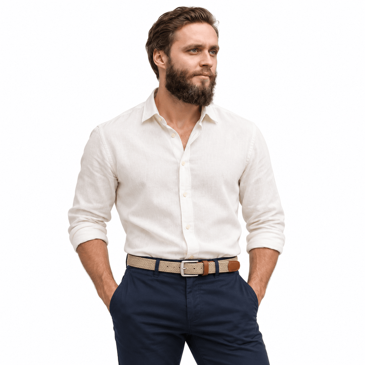 Ceinture Prestige Ceinture Tressée Élastique en Toile | Modèle Nino