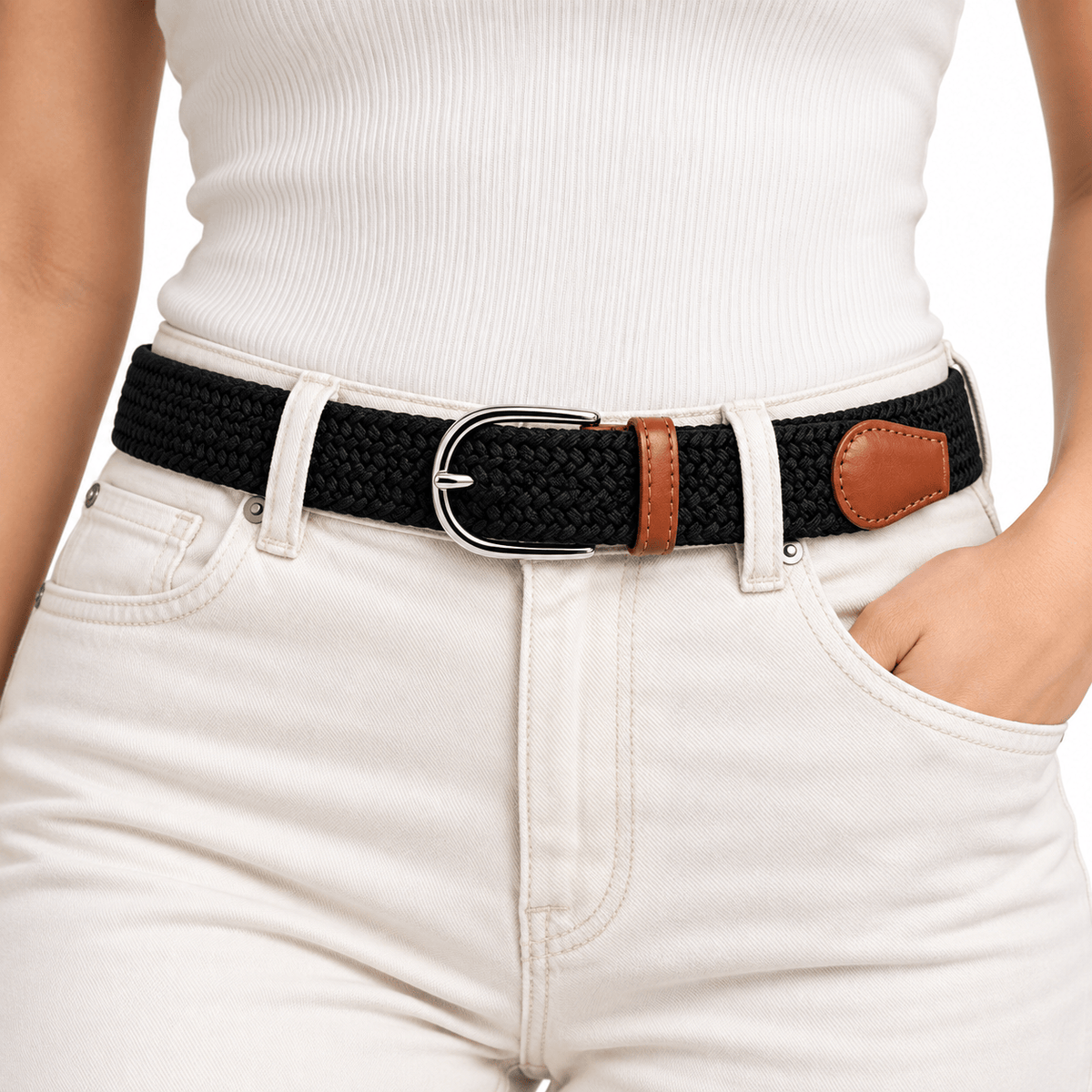 Ceinture Prestige Ceinture Tressée Élastique | Modèle Oslo