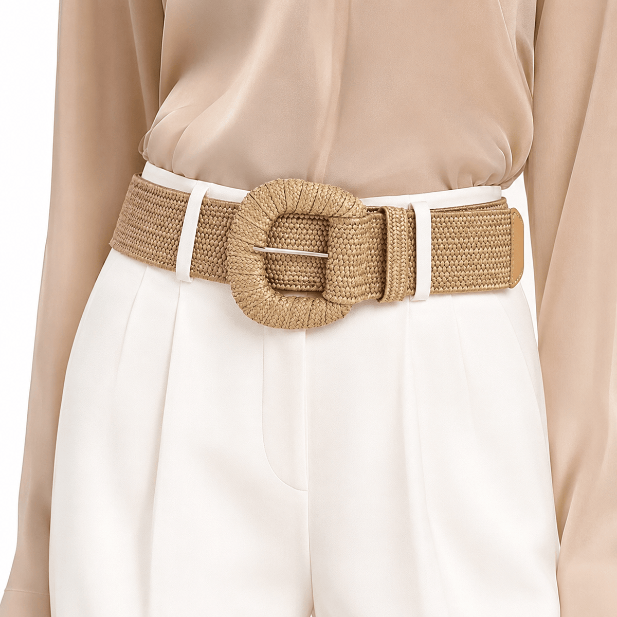 Ceinture Prestige Ceinture Tressée en Fibre Naturelle pour Femme | Modèle Zoé