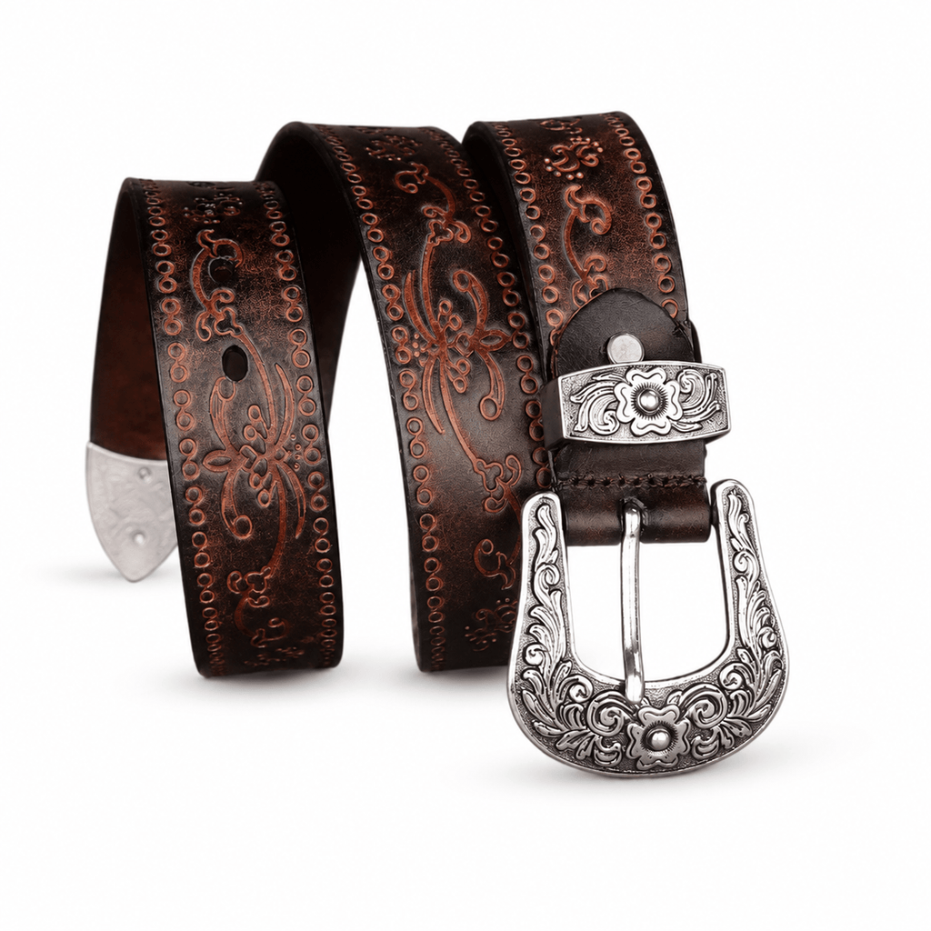 Ceinture Prestige Ceinture Western en Cuir style Vintage | Modèle Wyatt