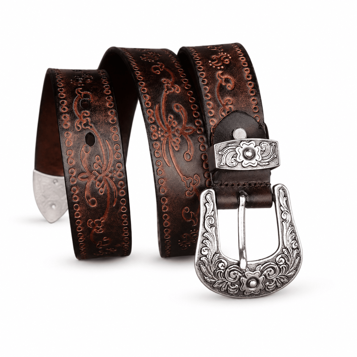 Ceinture Prestige Ceinture Western en Cuir style Vintage | Modèle Wyatt