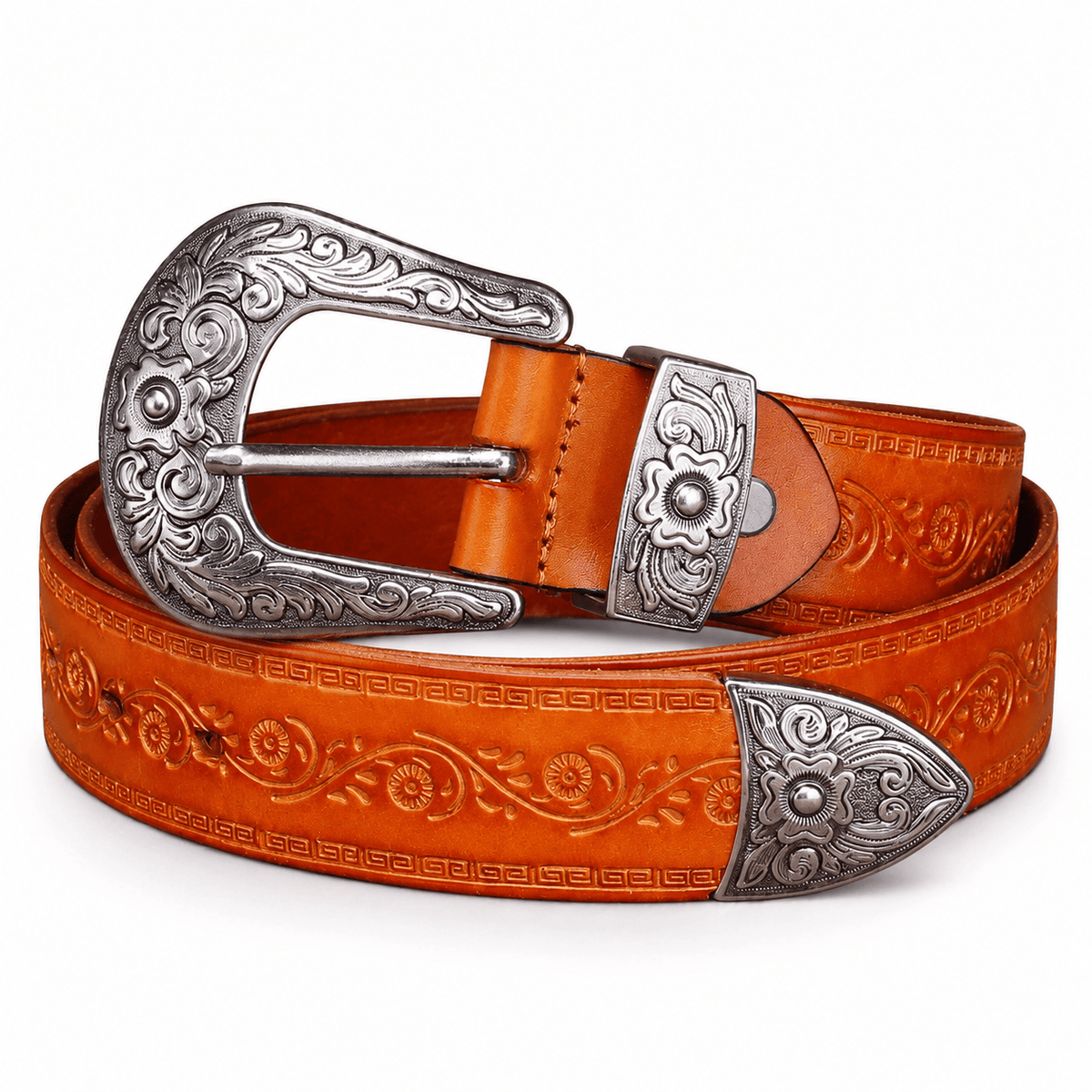 Ceinture Prestige Ceinture Western en Cuir style Vintage | Modèle Wyatt
