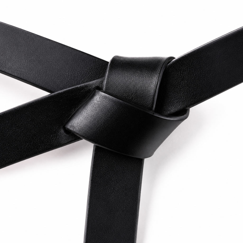 Ceinture à Nouer Robe Femme - Cuir Véritable
